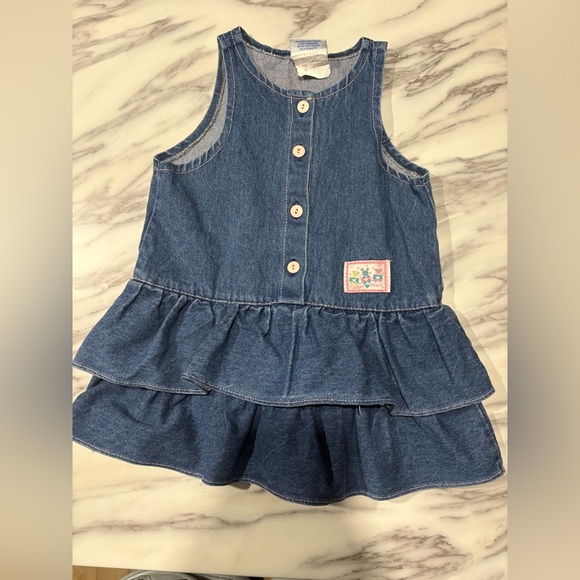 VINTAGE- FISHER PRICE DENIM DRESS - Size 3 - Picture 3 of 7